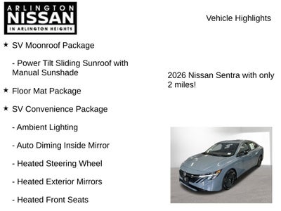 2026 Nissan Sentra SV