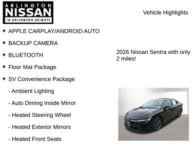 2026 Nissan Sentra SV