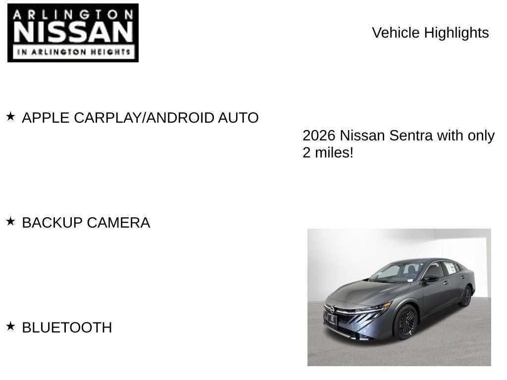 2026 Nissan Sentra SV