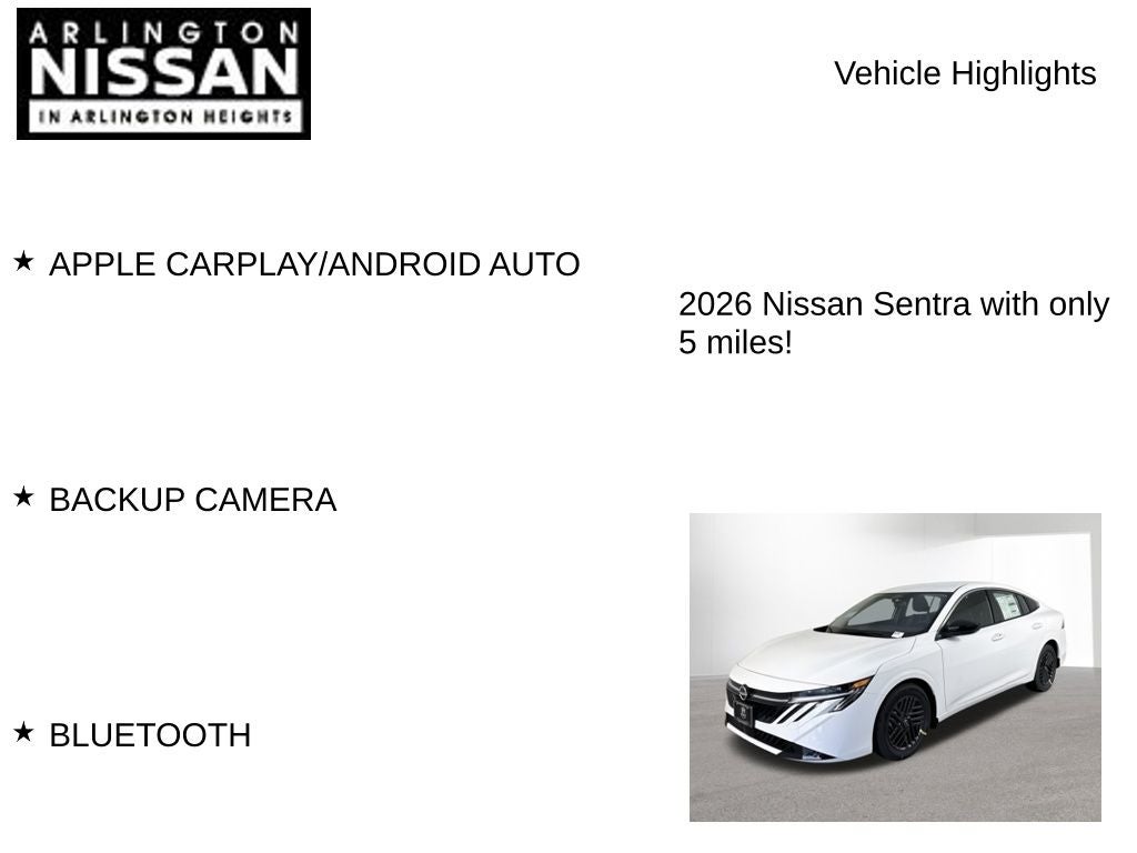 2026 Nissan Sentra SV