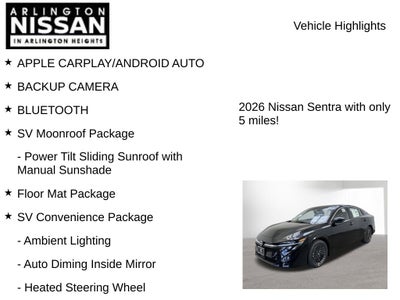 2026 Nissan Sentra SV