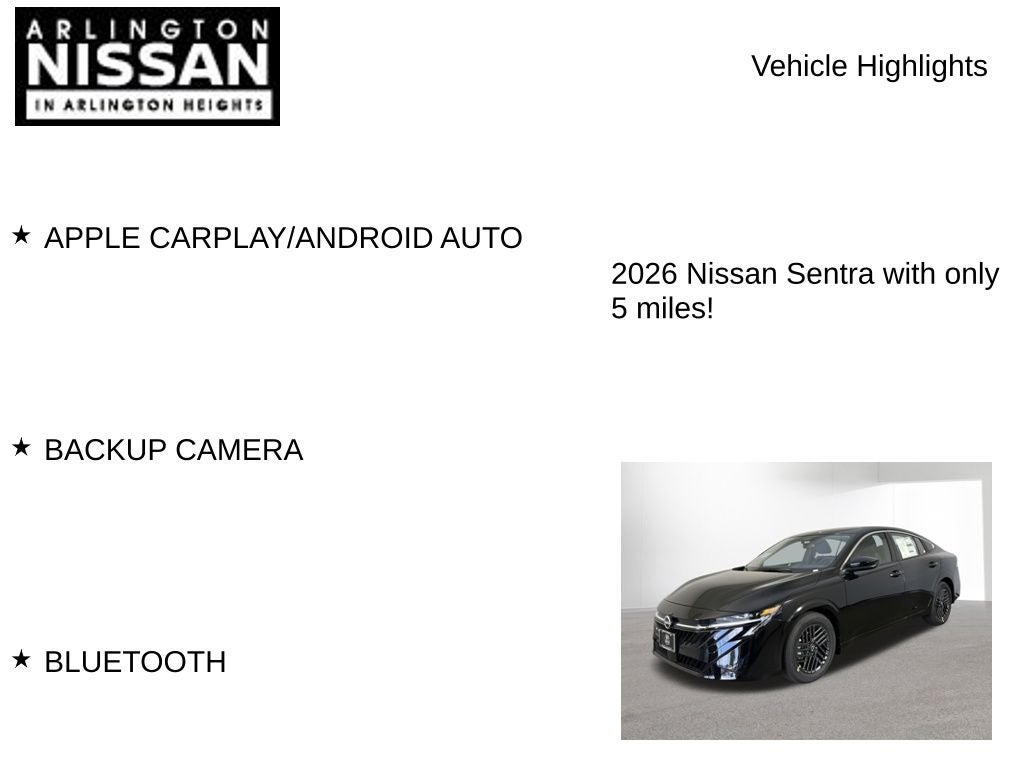 2026 Nissan Sentra SV