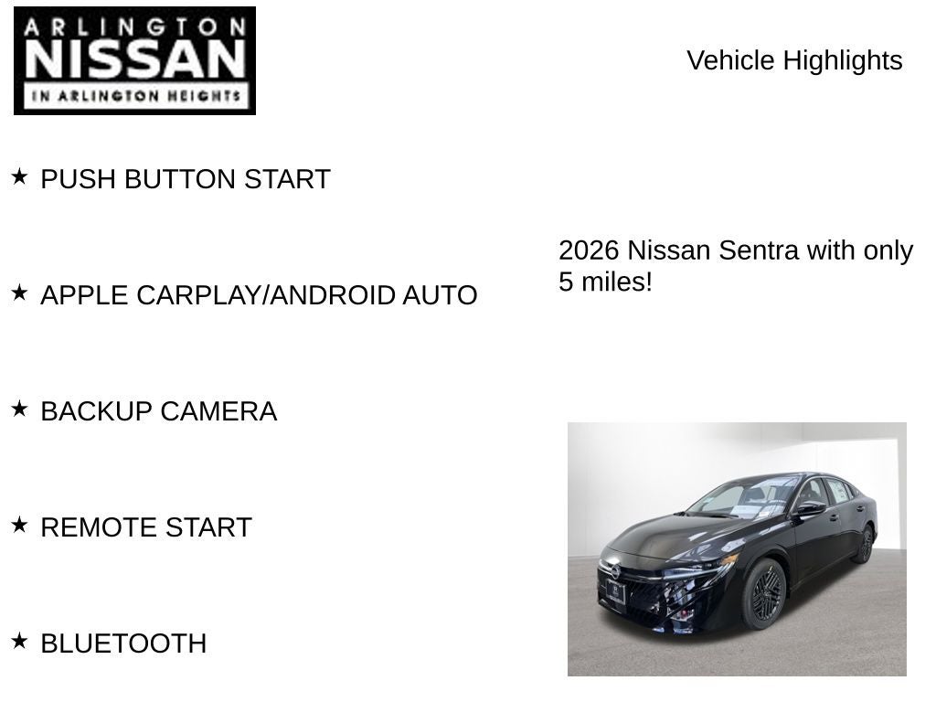 2026 Nissan Sentra SV