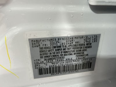 2026 Nissan Sentra SV