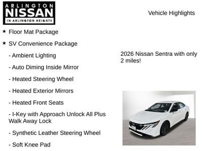 2026 Nissan Sentra SV