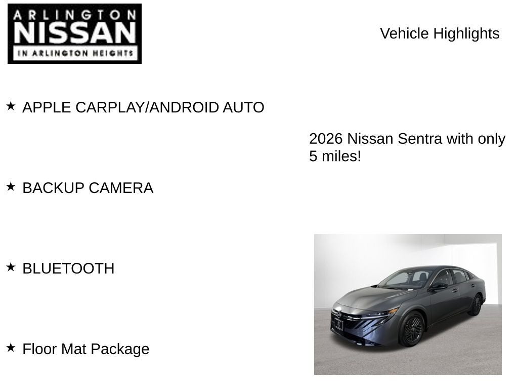 2026 Nissan Sentra SV
