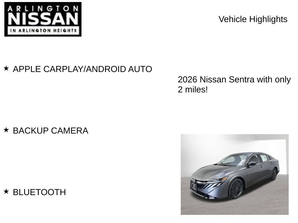 2026 Nissan Sentra SV