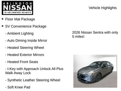 2026 Nissan Sentra SV