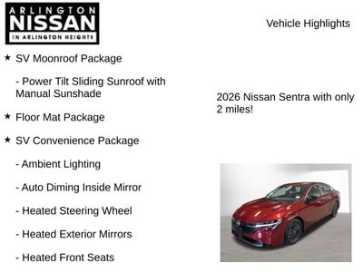 2026 Nissan Sentra SV