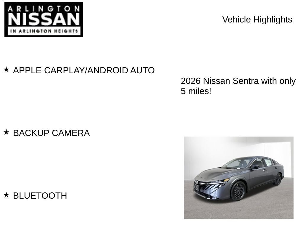 2026 Nissan Sentra SV
