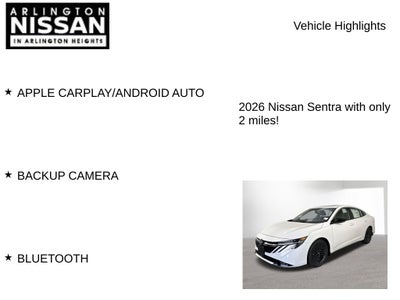 2026 Nissan Sentra SV