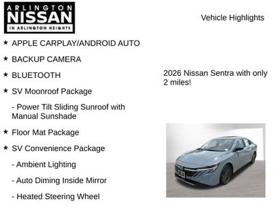 2026 Nissan Sentra SV