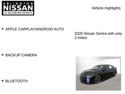 2026 Nissan Sentra SV