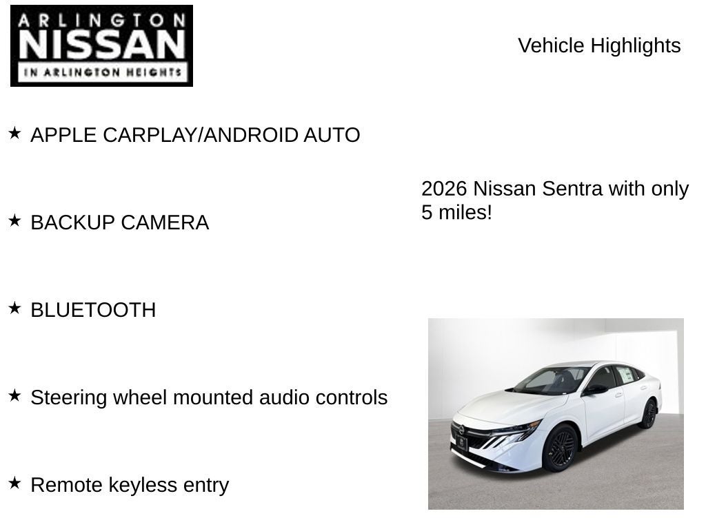 2026 Nissan Sentra SV