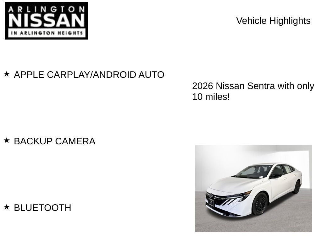2026 Nissan Sentra SV