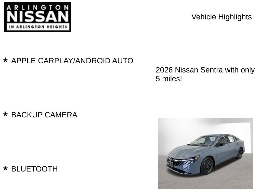 2026 Nissan Sentra SV