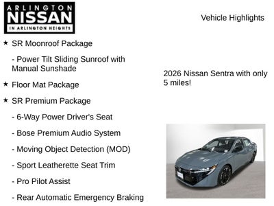 2026 Nissan Sentra SR