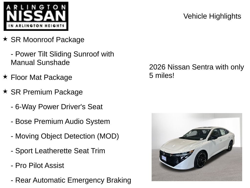 2026 Nissan Sentra SR