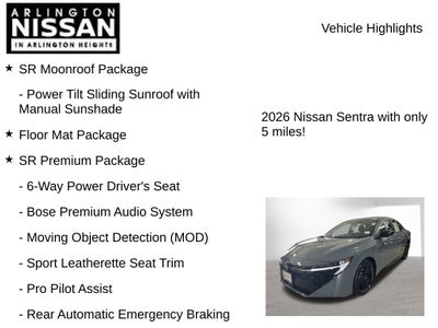 2026 Nissan Sentra SR