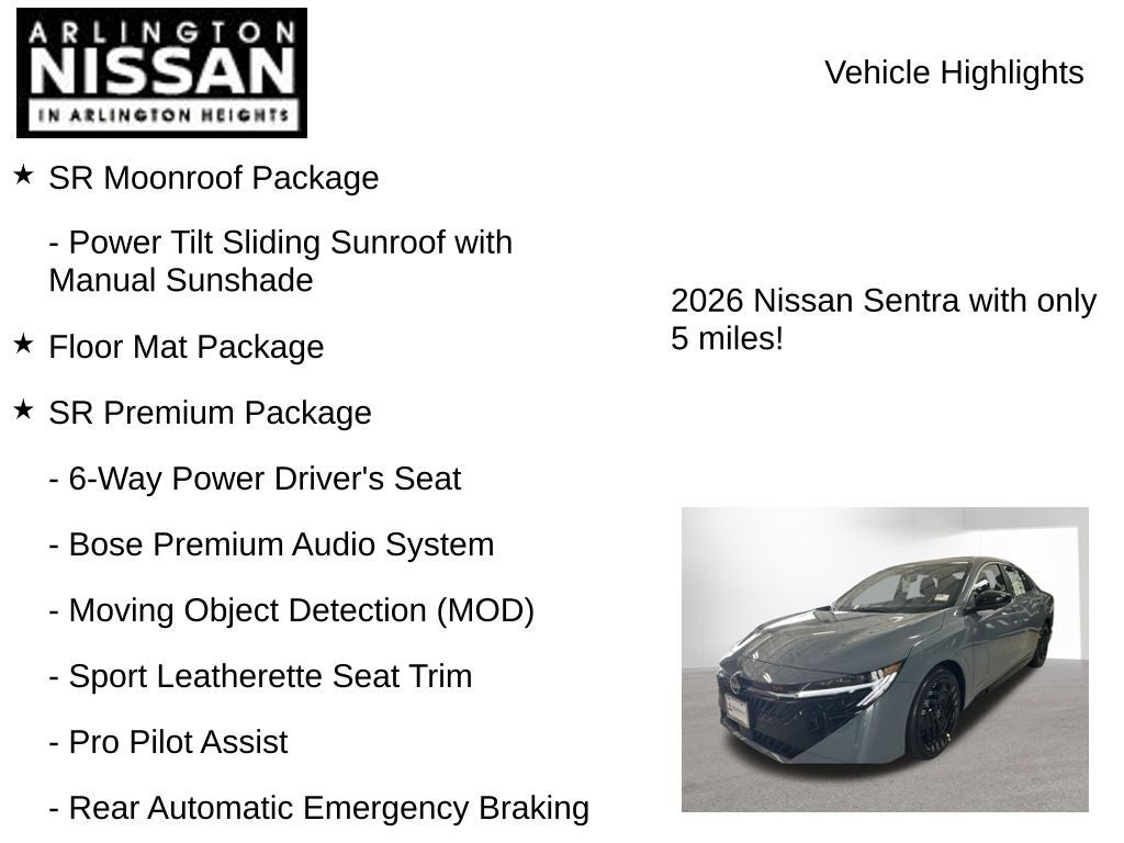 2026 Nissan Sentra SR