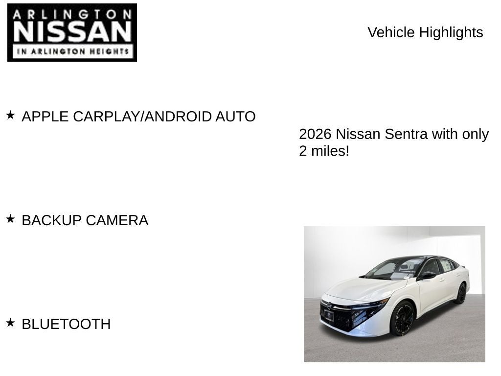 2026 Nissan Sentra SR