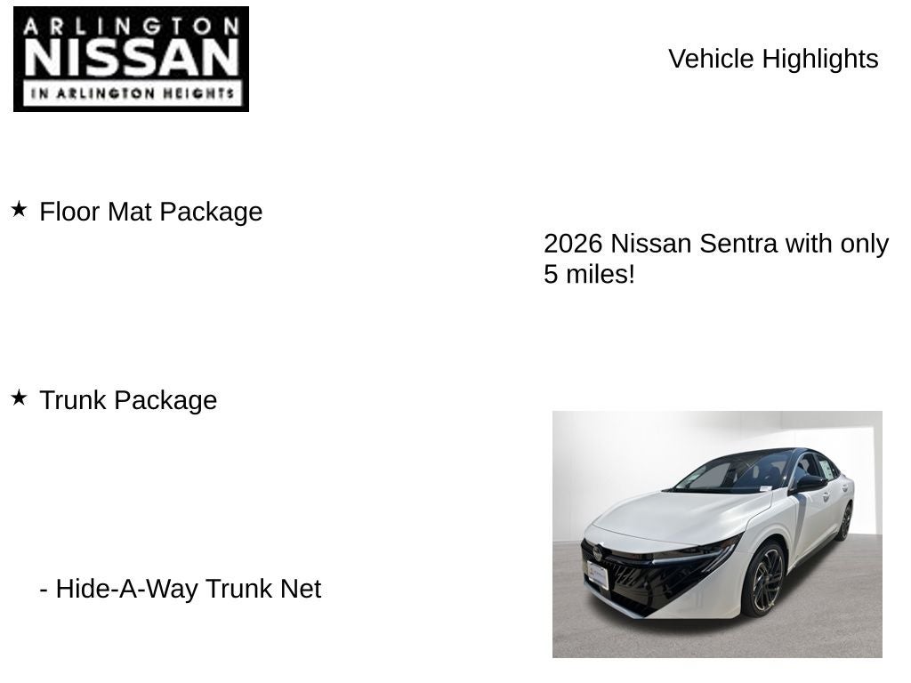 2026 Nissan Sentra SR