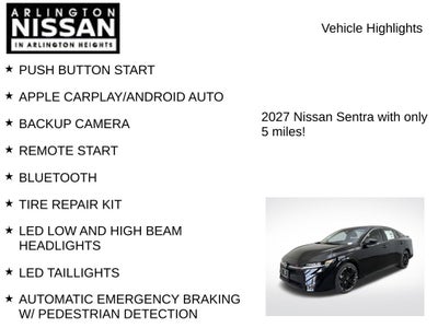 2027 Nissan Sentra SR