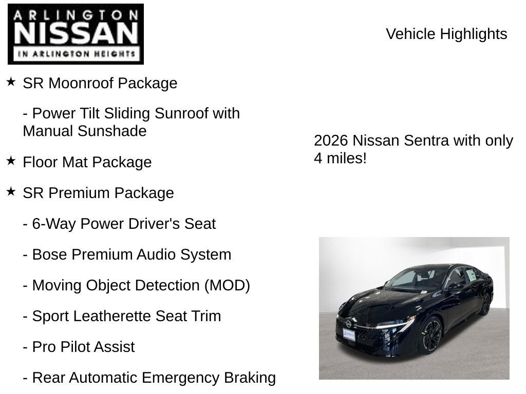 2026 Nissan Sentra SR