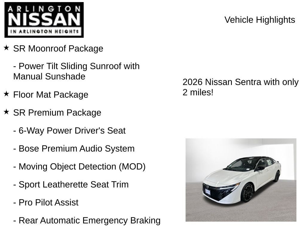 2026 Nissan Sentra SR
