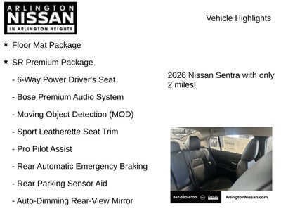 2026 Nissan Sentra SR
