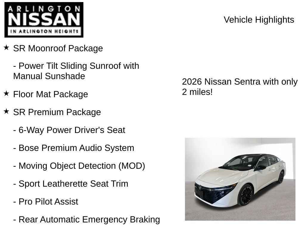 2026 Nissan Sentra SR