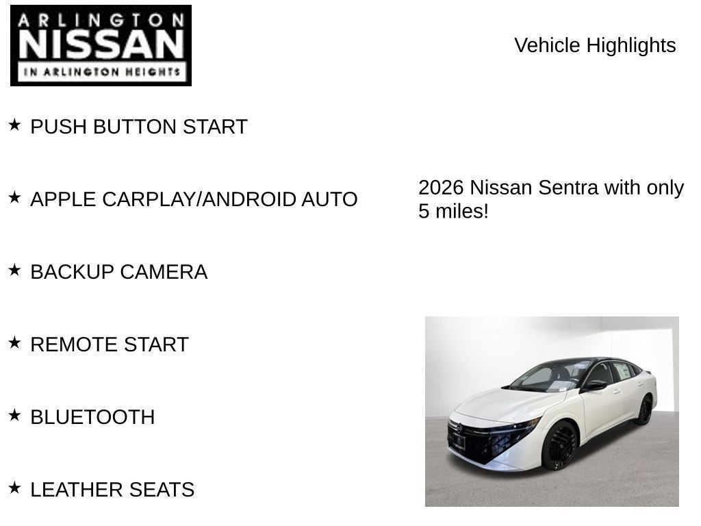 2026 Nissan Sentra SR