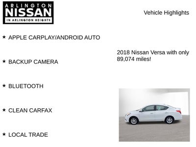 2018 Nissan Versa 1.6 S Plus