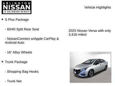 2025 Nissan Versa 1.6 S