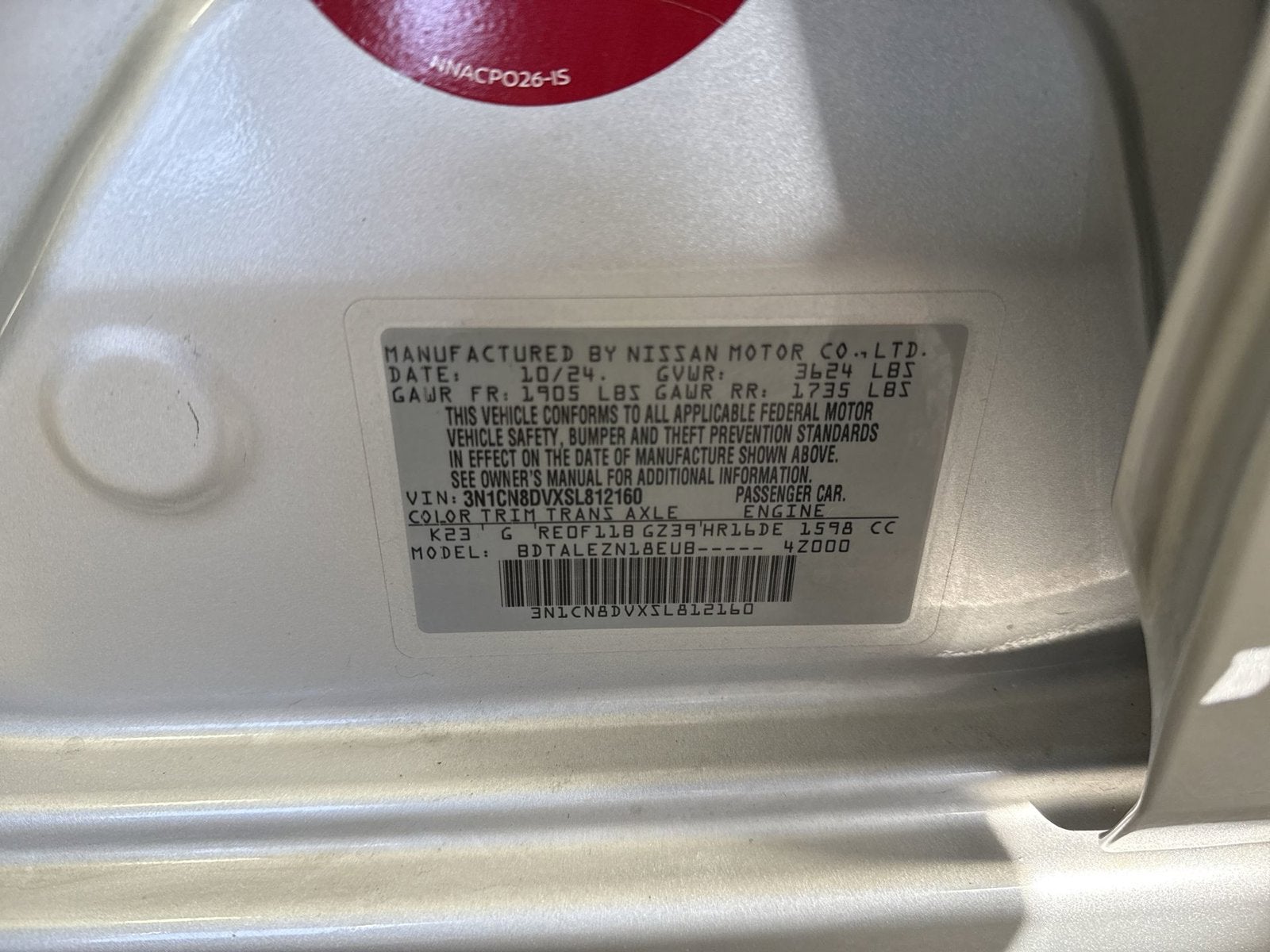 2025 Nissan Versa 1.6 S