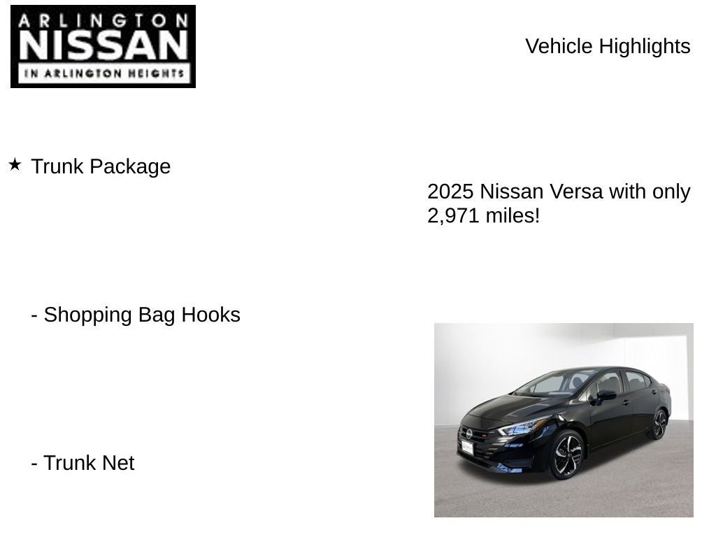 2025 Nissan Versa 1.6 SR