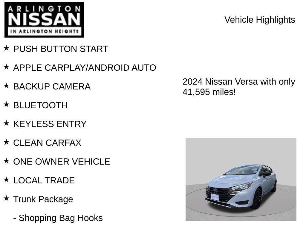 2024 Nissan Versa 1.6 SR