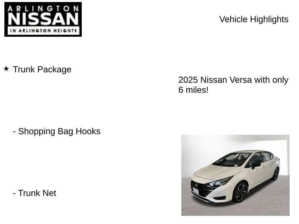 2025 Nissan Versa 1.6 SR
