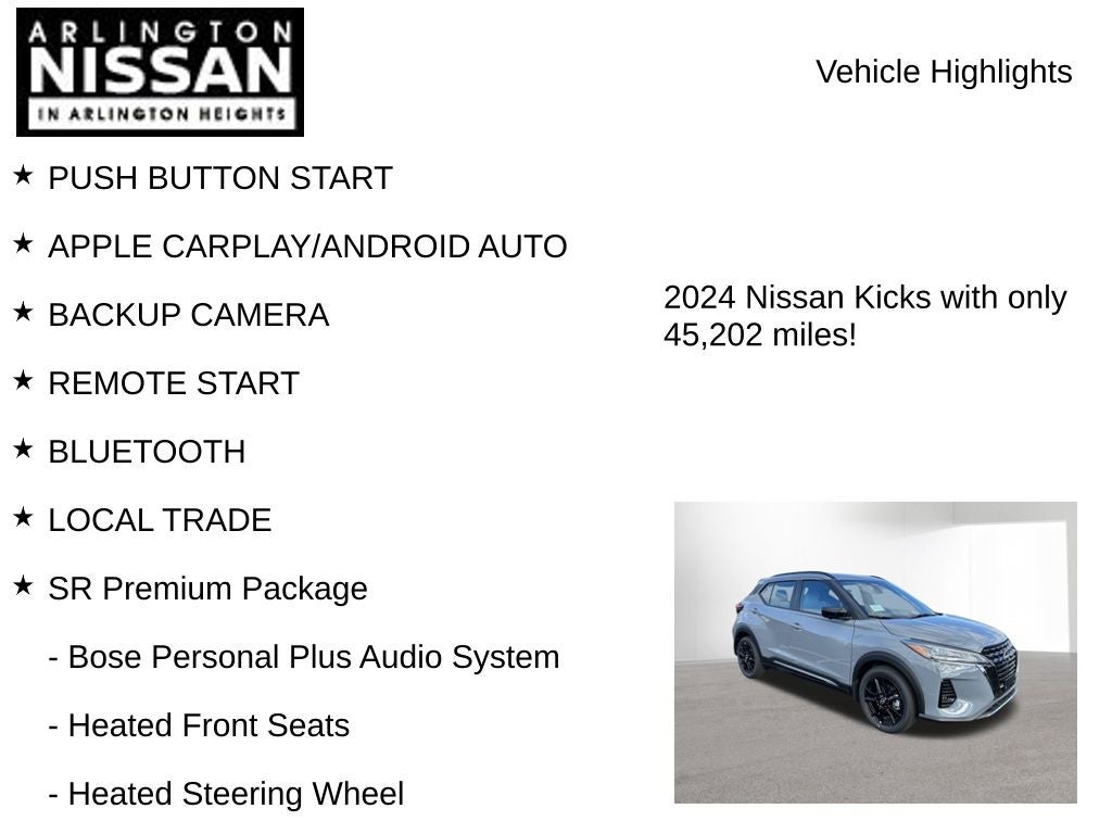 2024 Nissan Kicks SR