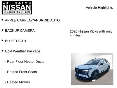 2026 Nissan Kicks SV
