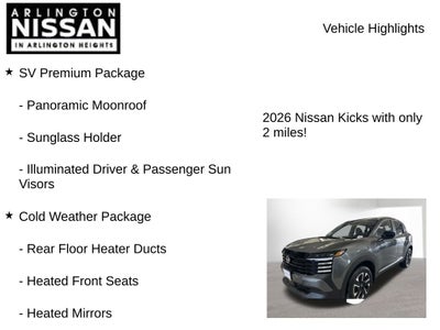 2026 Nissan Kicks SV