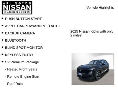 2025 Nissan Kicks SV