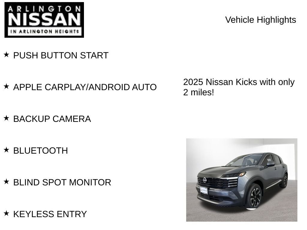2025 Nissan Kicks SV