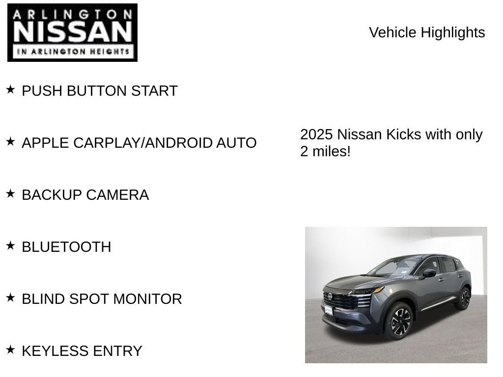 2025 Nissan Kicks SV