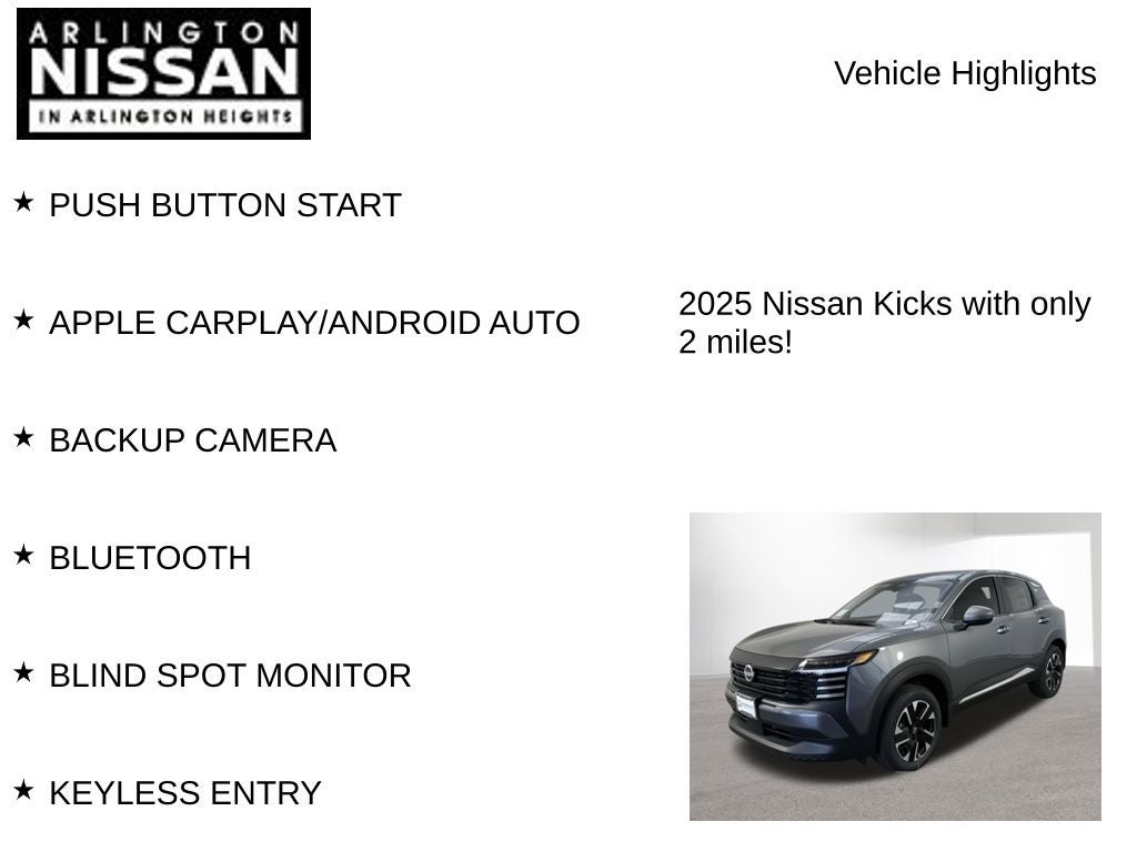 2025 Nissan Kicks SV