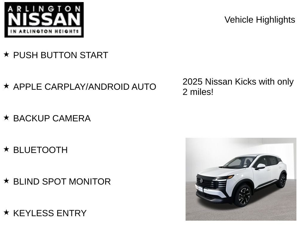 2025 Nissan Kicks SV