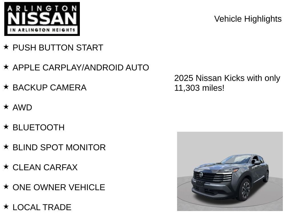 2025 Nissan Kicks SV