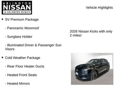 2026 Nissan Kicks SV