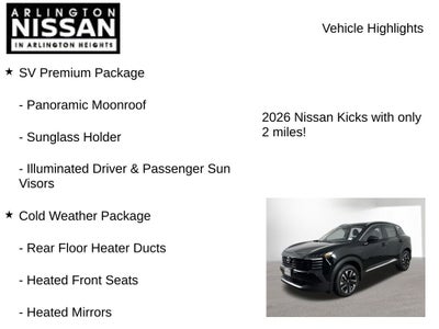 2026 Nissan Kicks SV