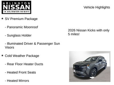 2026 Nissan Kicks SV